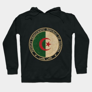 Vintage Peoples Democratic Republic of Algeria Africa African Flag Hoodie